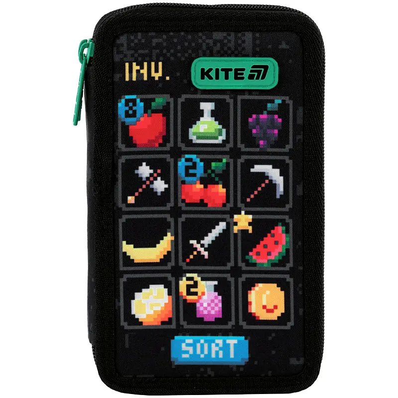 Пенал Kite Pixel Game черный (K25-623-2) - фото 4