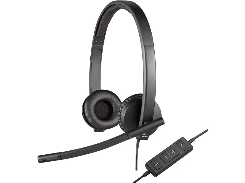 Гарнитура Logitech H570e Stereo USB-A Black (981-001430) - фото 2