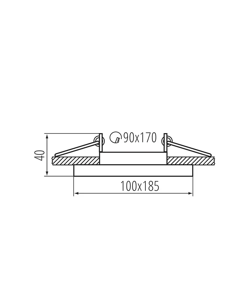 Кільце точкового світильника Kanlux 38368 ARET 2x10W IP20 чорне - фото 3