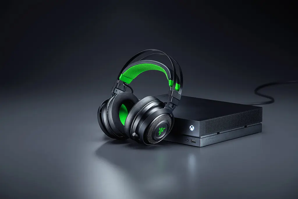 Гарнітура консольна Razer Nari Ultimate для Xbox One WL Black/Green (RZ04-02910100-R3M1) - фото 9
