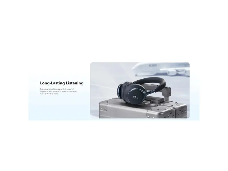 Навушники з мікрофоном ANKER SoundCore Space One Jet Black (A3035G11) - фото 7