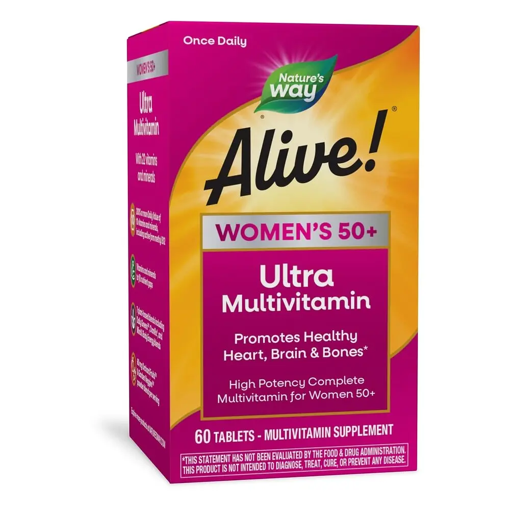 Вітаміни та мінерали Nature's Way Alive! Once Daily Women's 50+ Ultra Potency, 60 таблеток