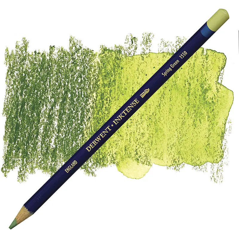 Олівець чорнильний Inktense (1550), Зелений весняний, Derwent