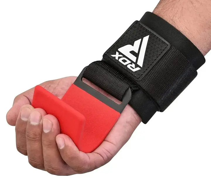 Гаки для тяги на зап'ястя RDX W5 Gym Hook Strap Red Plus (WAN-W5R+) - фото 3
