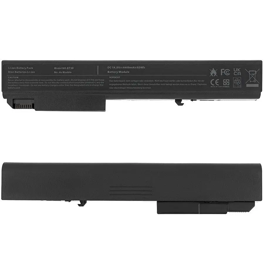Батарея Hewlett Packard для ноутбука HP 8530P (EliteBook: 8530p 8530w 8540p 8540w 8730w 8740w Probook 6545b) 14.4V 4400mAh Чорний - фото 2