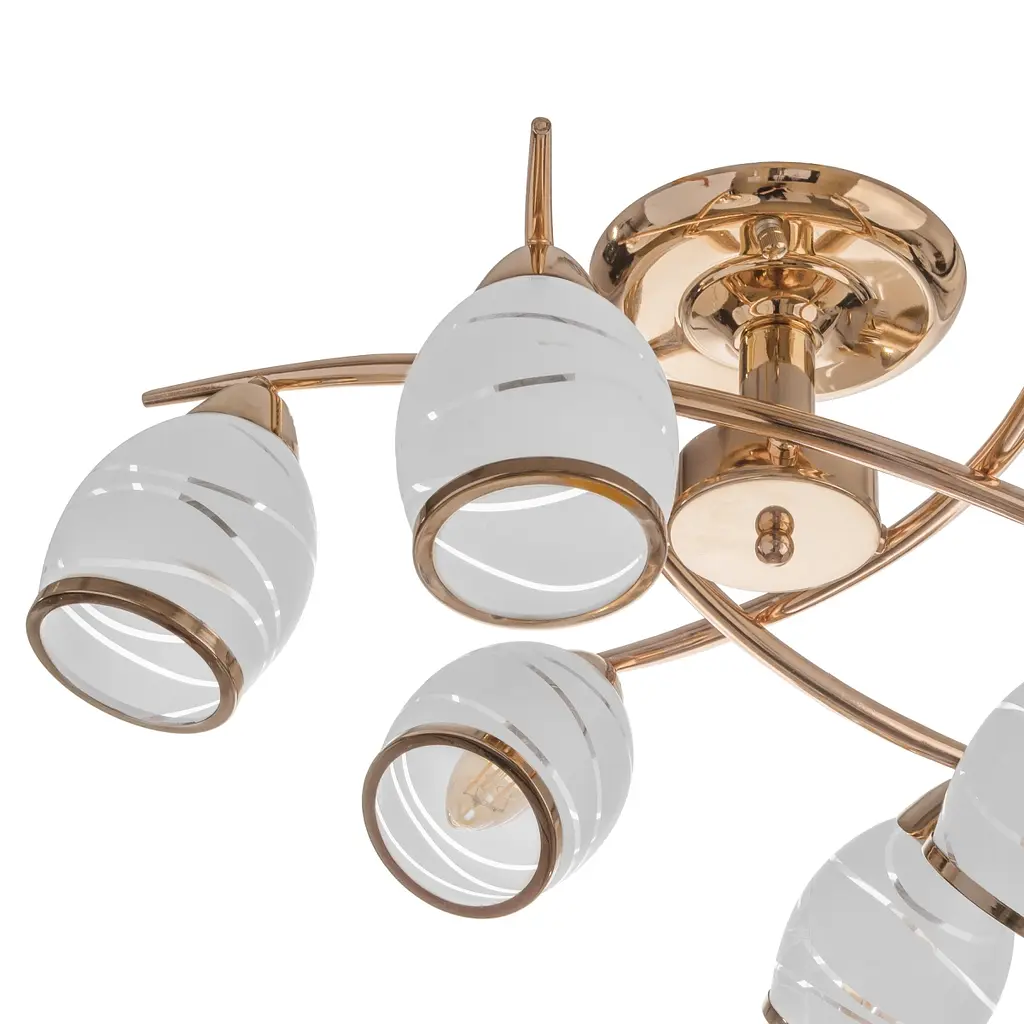 Люстра потолочная Brille классическая E14 60W G (LK-177C/6) - фото 2