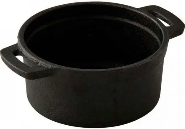 Каструля чавунна з кришкою міні з сервер. дошкою MasterPro Cook & share, 10, 0,16 л (BGMP-3804-4) - фото 2