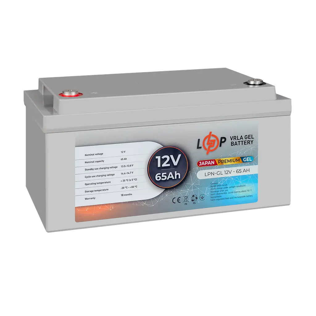 Акумулятор гелевий LPN-GL 12V - 65 Ah - фото 4