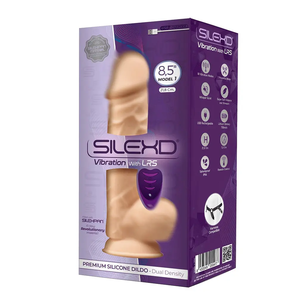 Фалоімітатор з вібрацією SilexD Norman Vibro Flesh (Model 1 size 8,5 ) + LRS SILEXD SO8208 95660 - фото 3
