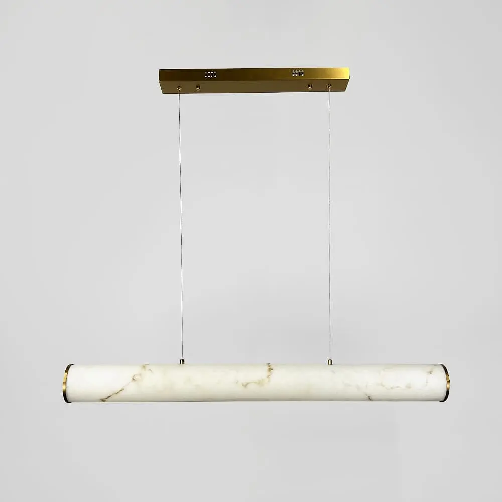 Подвесная удлиненная люстра с эффектом мрамора в корпусе 100 см Ст. MJ362L-1000 | Line F - фото 5