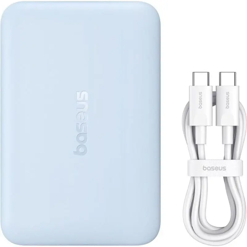 Зовнішній акумулятор Baseus EnerFill Ultra Mini 10000mAh 22.5W Blue (P1008210E313-00) [152263] - фото 4