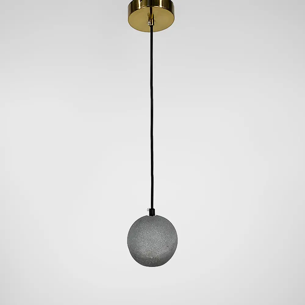 Підвіс MOON CONCRETE у вигляді сірої бетонної кулі Line.F MJ 169-100 GR - фото 2