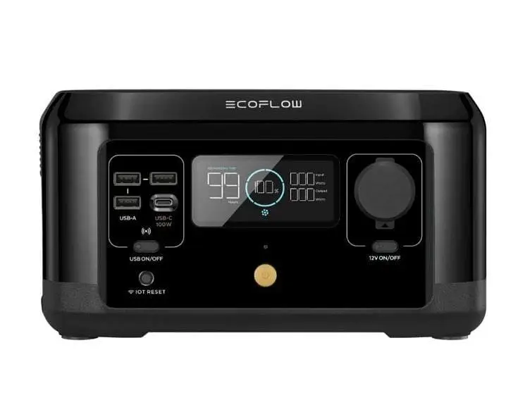 Портативная электростанция EcoFlow River mini + солнечная панель100W Solar Panel - гибкая - фото 3