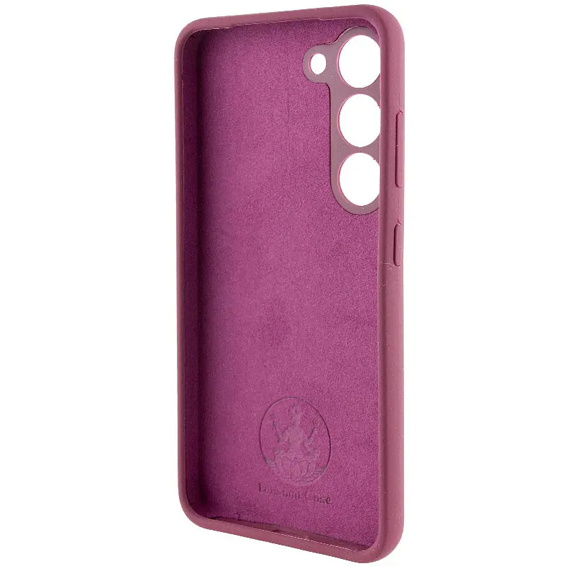 Чохол Silicone Cover Lakshmi Full Camera (AAA) для Samsung Galaxy S22 Бордовий / Plum - фото 4