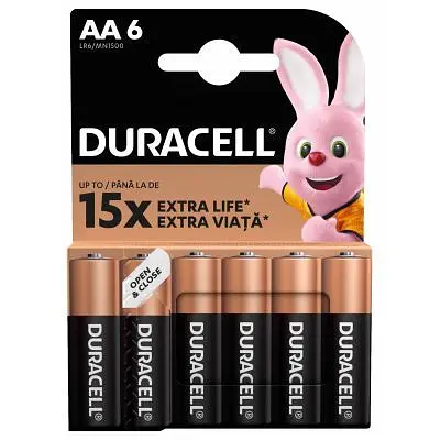 Батарейка Duracell AA лужні 6 шт. в упаковці (5007757) - фото 2