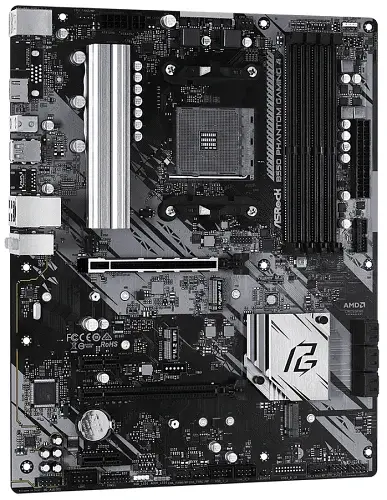 Мат.плата AM4 (B550) ASRock B550 Phantom Gaming 4, B550, 4xDDR4, CrossFireX, Int.Video(CPU), 6xSATA3, 2xM.2, 1xPCI-E 16x 4.0, 1xPCI-E 16x 3.0, 2xPCI-E 1x 3.0, 1xM.2 (Key E), ALC1200, RTL8111H, 8xUSB3.2/4xUSB2.0, HDMI, ATX - фото 3
