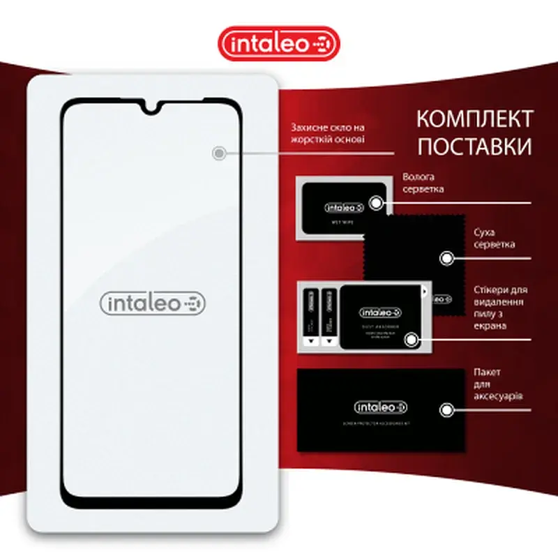 Скло захисне Intaleo Full Glue Realme Note 60 Black (1283126608995) - фото 8