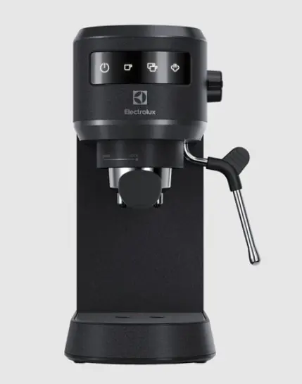 Electrolux Кофеварка ріжкова, 1л, мелена, ручний капуч, LED-дисплей, підігрів чашок, чорний - фото 4