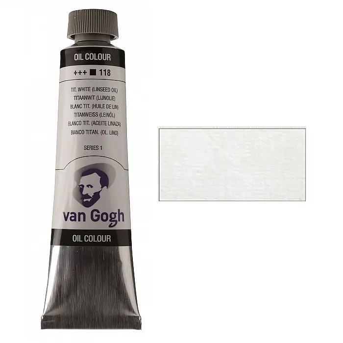 Фарба олійна Van Gogh (118) Білила титанові (на лляній олії) 40 мл Royal Talens (8712079219130)