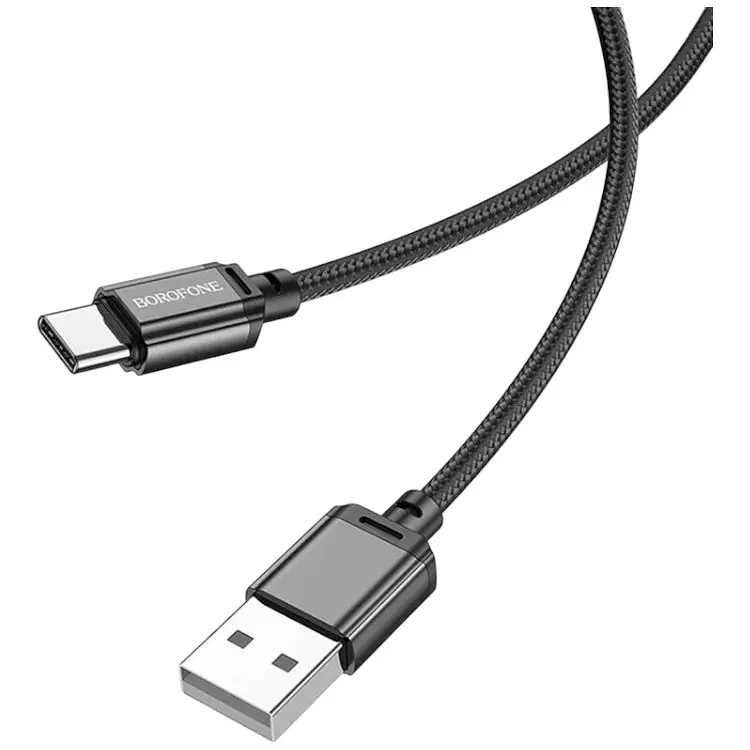Кабель Borofone Type-C BX87 Sharp 2.4A/2m Black