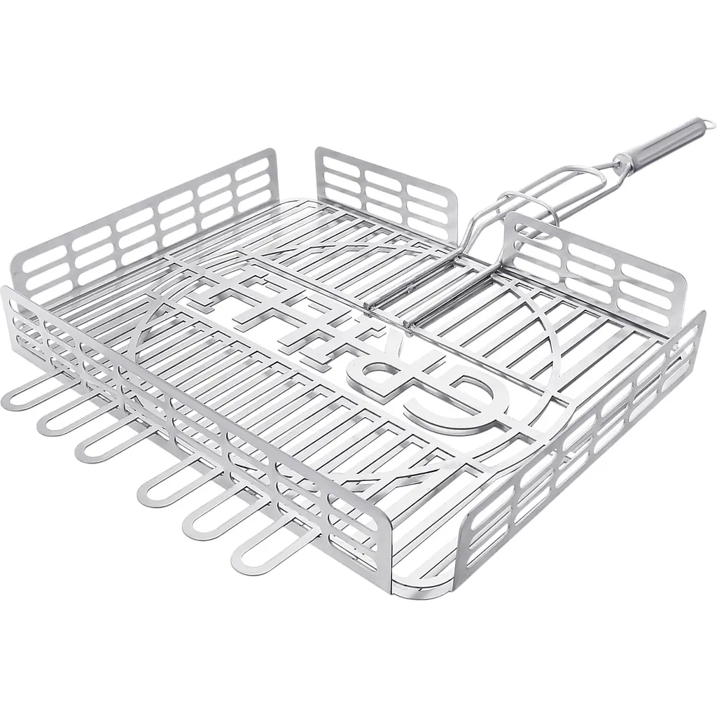 Решітка-гриль Grilli для барбекю з харчової нержавіючої сталі 1.5 мм 42x32 см (777767) - фото 2