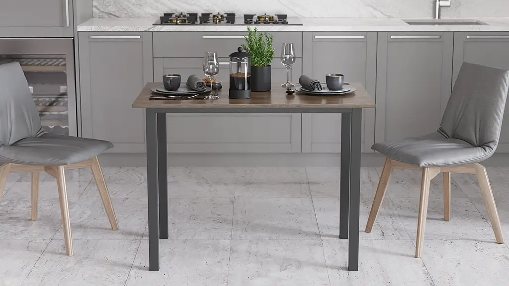 Стіл універсальний Knap Ferrum-decor 750x1200x600 Чорний метал ДСП Дуб Сонома Трюфель 16 мм (FRD-106350) - фото 2