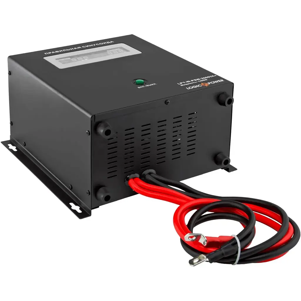 Источник бесперебойного питания LogicPower LPY-W-PSW-2000VA+ (1400Вт)10A/20A, Lin.int., AVR, 2х евро, металл, настенный - фото 3