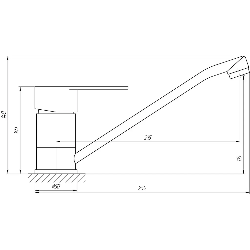 Змішувач для кухні Globus Lux Main SM-203 Нержавіюча сталь - фото 4