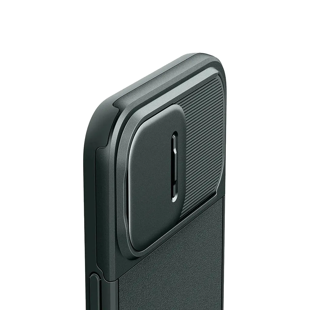 Чехол Spigen Optik Armor MagSafe для iPhone 15 Pro Abyss Green (ACS06739) + защитное стекло - фото 8