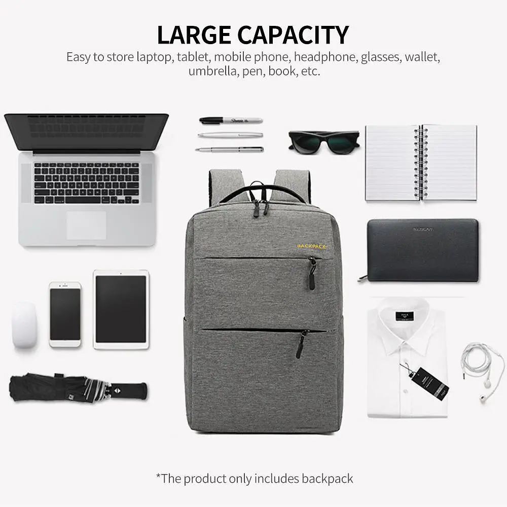 Рюкзак міський Backpack Комплект 3 в 1 місткий рюкзак для ноутбука з сумкою та гаманцем - фото 4