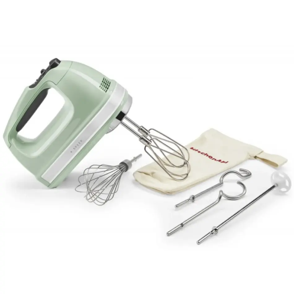 Миксер KitchenAid 5KHM9212EPT ручной 9 скоростей фисташковый - фото 4