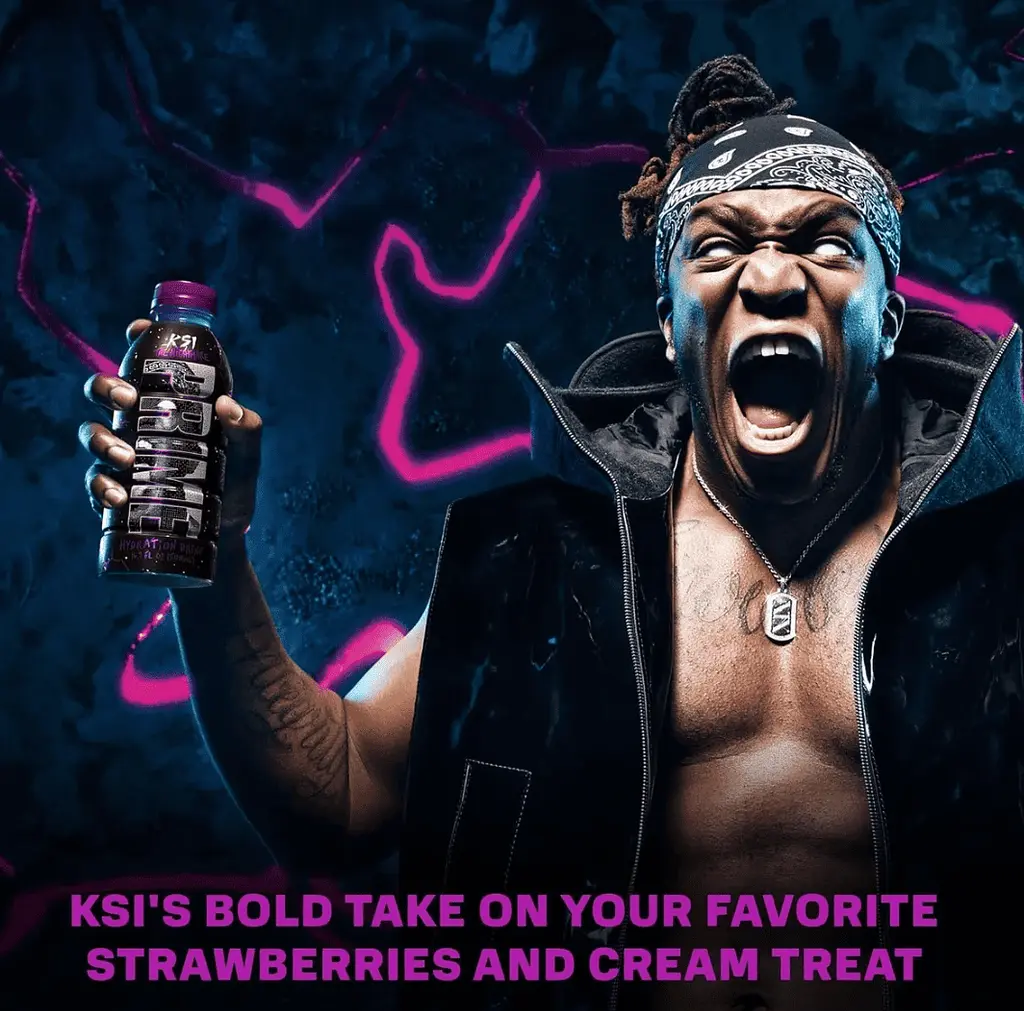 Напій Prime KSI The Nightmare Strawberry Cream 500 мл - фото 7
