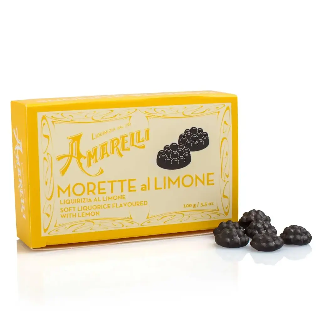 Лакрична пастила Amarelli Morette Box limone 100g