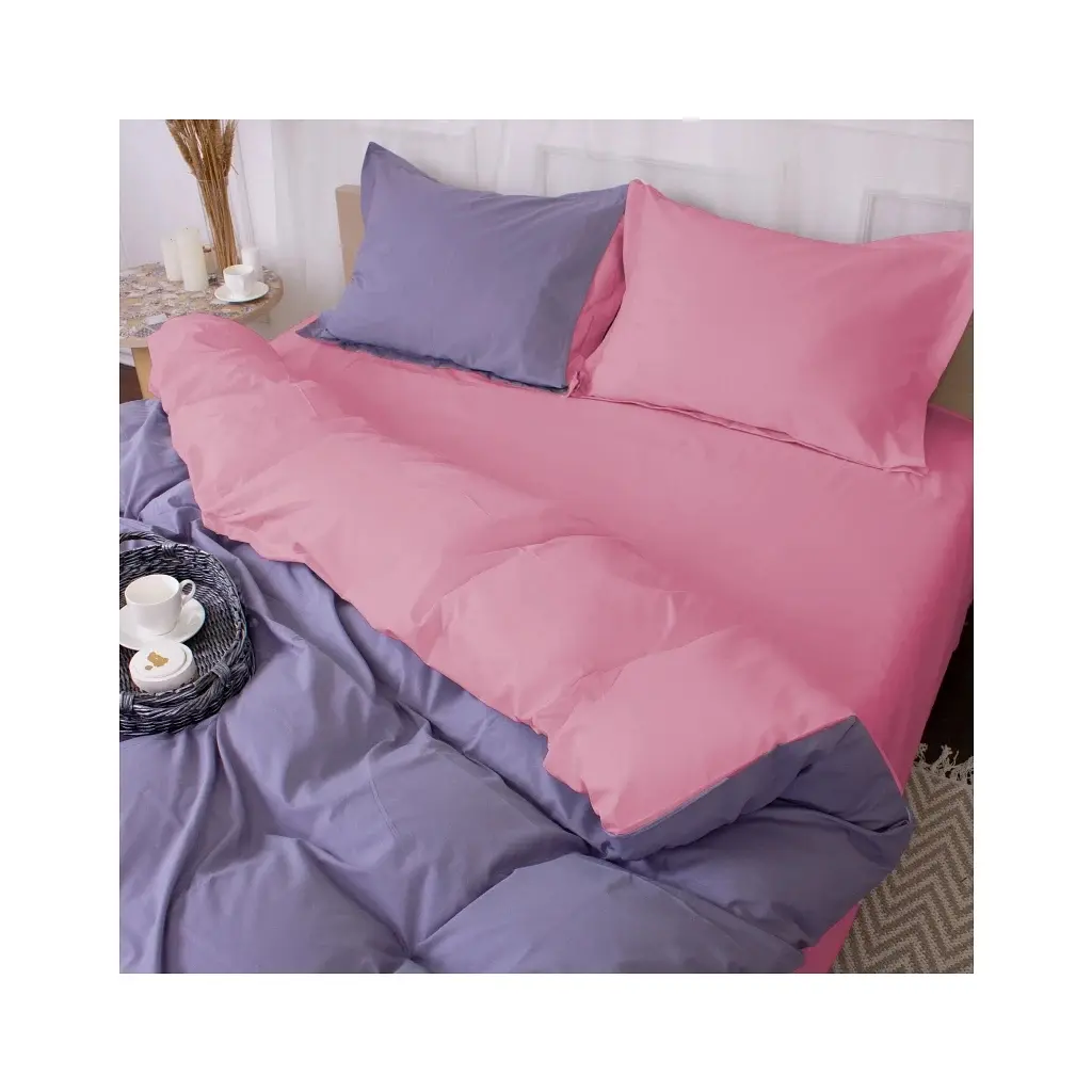 Постільна білизна MirSon Poplin Line 041 + 056 Emerson 160 x 220 (2200006284031) - фото 2