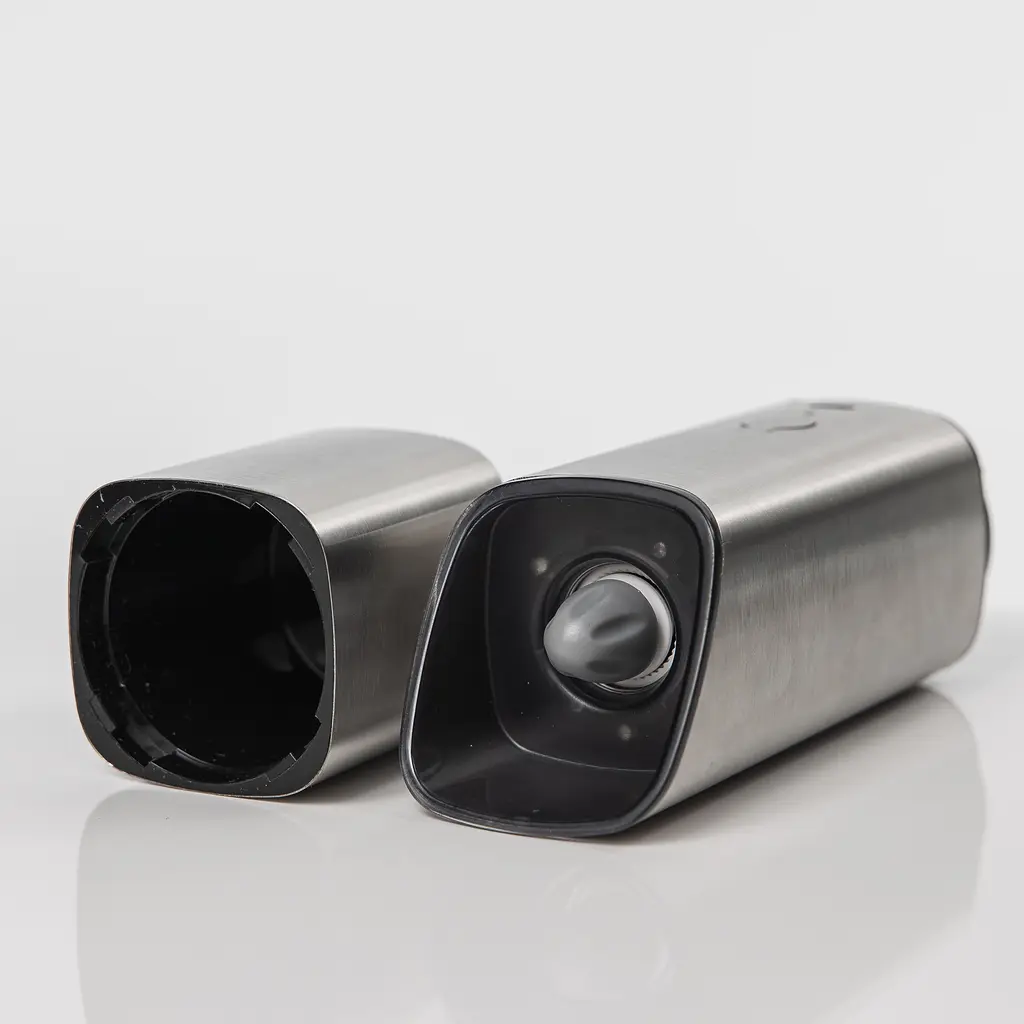 Набор электрических мельниц для соли, перца и специй KSL серебристо-черный - фото 4