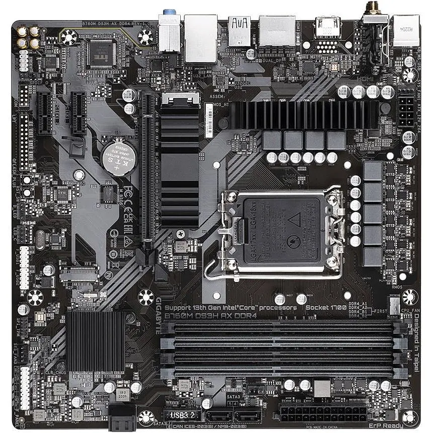 Материнська плата Gigabyte B760M DS3H AX DDR4 [142009] - фото 3