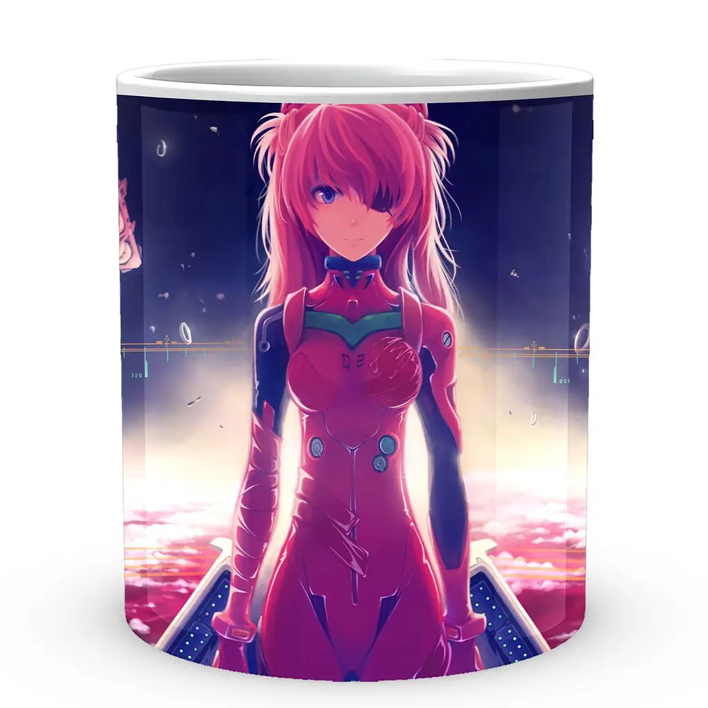 Кухоль GeekLand Evangelion Євангеліон Аска EVA 002.11 330 мл білий - фото 2