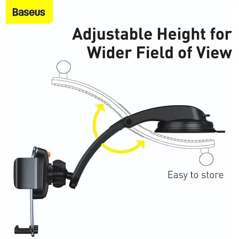 Держатель BASEUS Easy Control Clamp Car Mount Holder (A Set) (SUYK000001) - фото 9