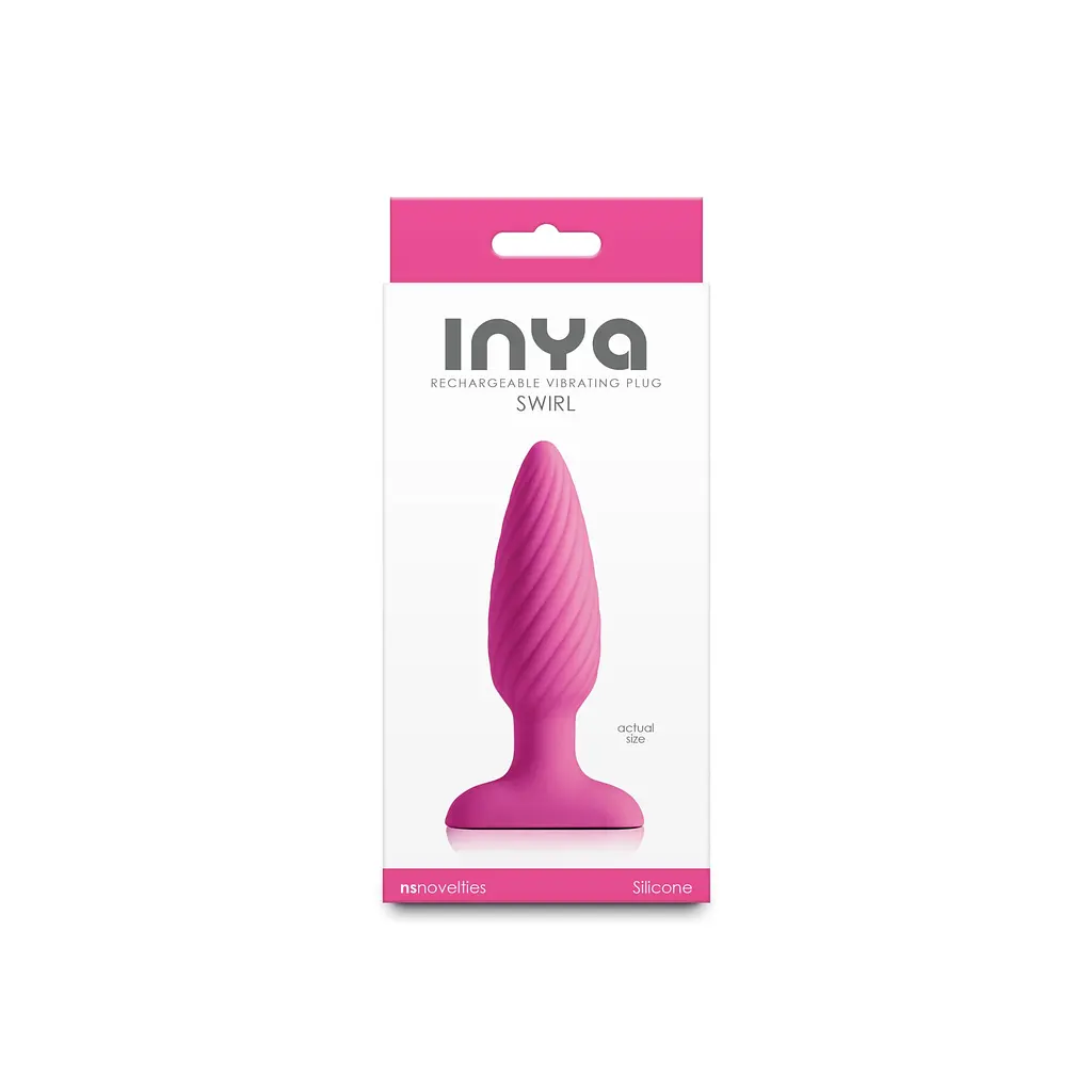 Анальна пробка з вібрацією NS Novelties INYA - Swirl - фото 3