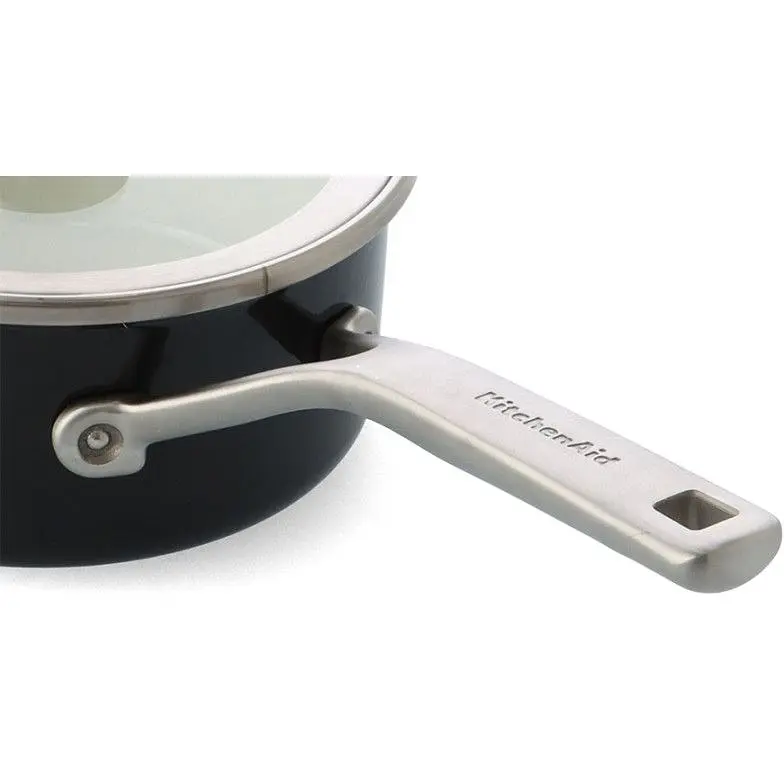 Ківш KitchenAid Steel Core з кришкою 18 см 2 л матовий чорний (CC005998-001) - фото 2