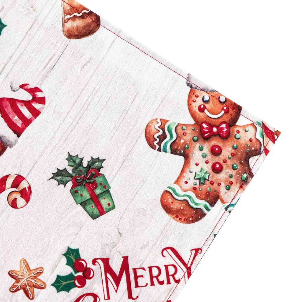 Ранер Ardesto Christmas Gingerbread 33х137см, 100% поліестер, червоний (ART01HCG) - фото 4