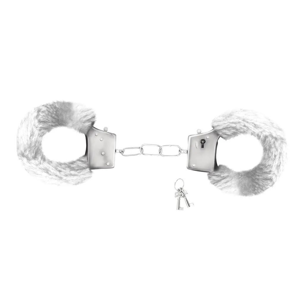 Наручники Crushious Love Cuffs Furry (белый) - фото 4