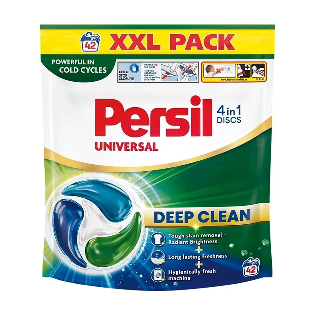 Капсули для прання Persil 4in1 Discs Universal Deep Clean 42 шт. (9000101846072)