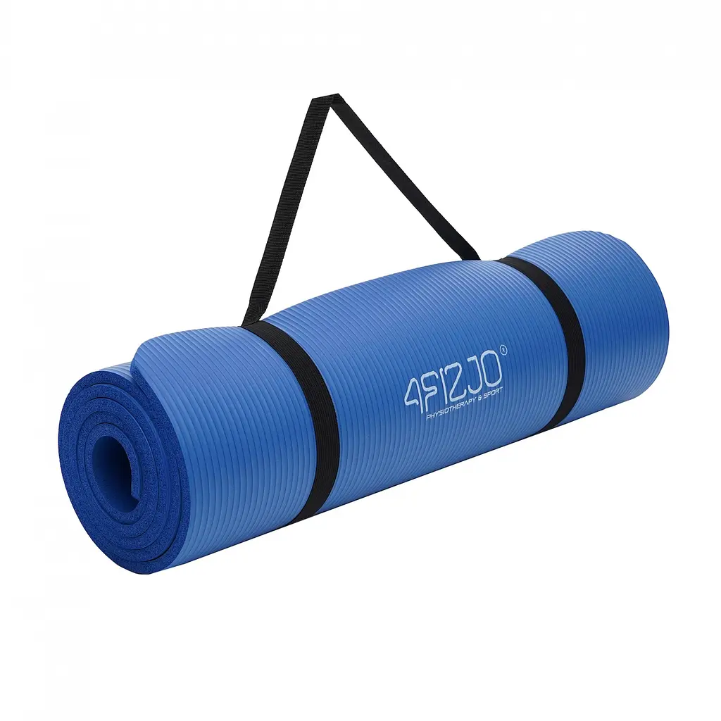 Килимок (мат) спортивний 4FIZJO NBR 1 см для йоги та фітнесу Blue 4FJ0014 (P-5907222931028) - фото 3