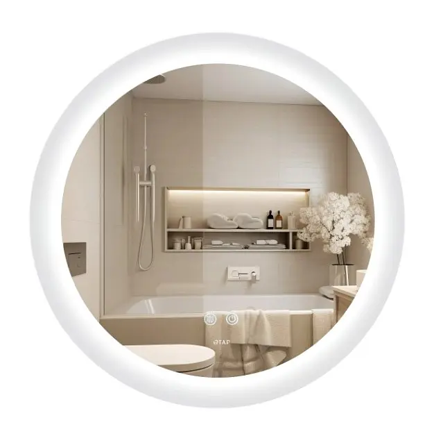 Дзеркало Qtap Taurus кругле з LED-підсвічуванням Touch QT2478R607