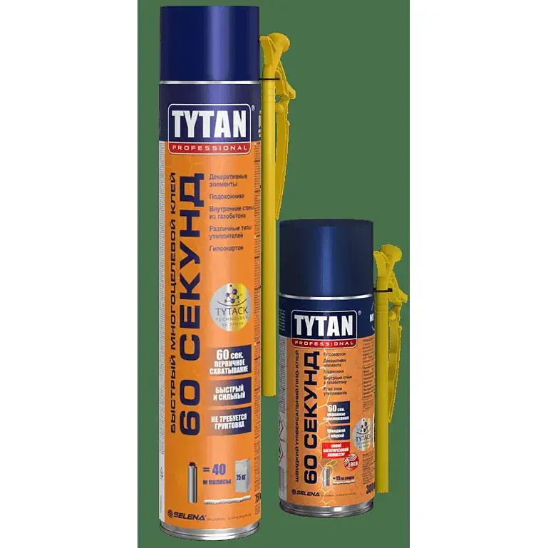 Піна-клей монтажна Tytan Professional 60 секунд 300 мл - фото 3