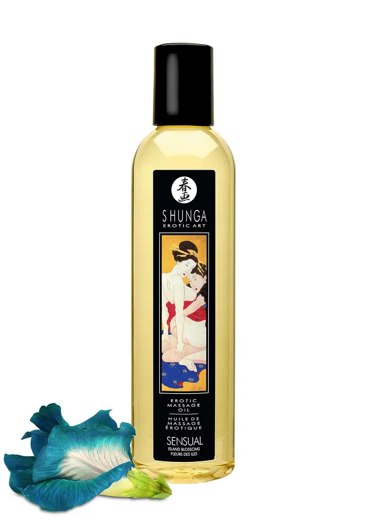 Масажна олія Shunga Erotic Massage Oil Island Blossoms з квітковим ароматом, 240 мл