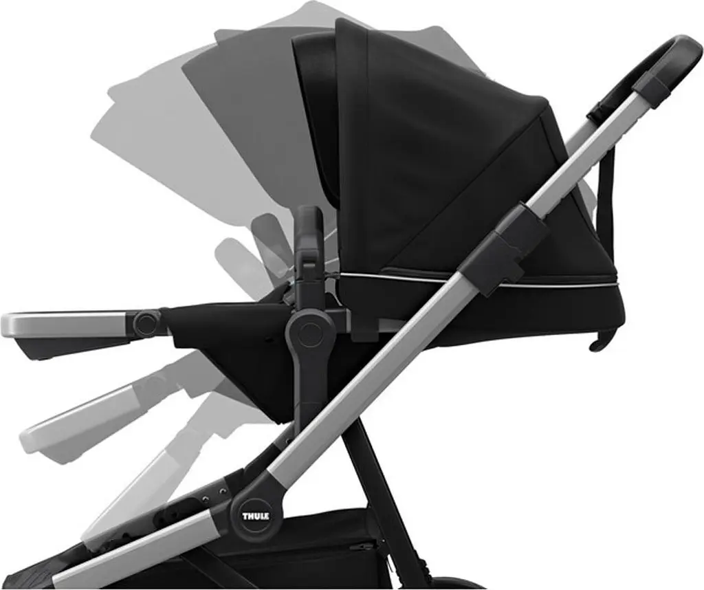 Детская коляска Thule Sleek Aluminum/Midnight Black [11000002] [107618] - фото 6