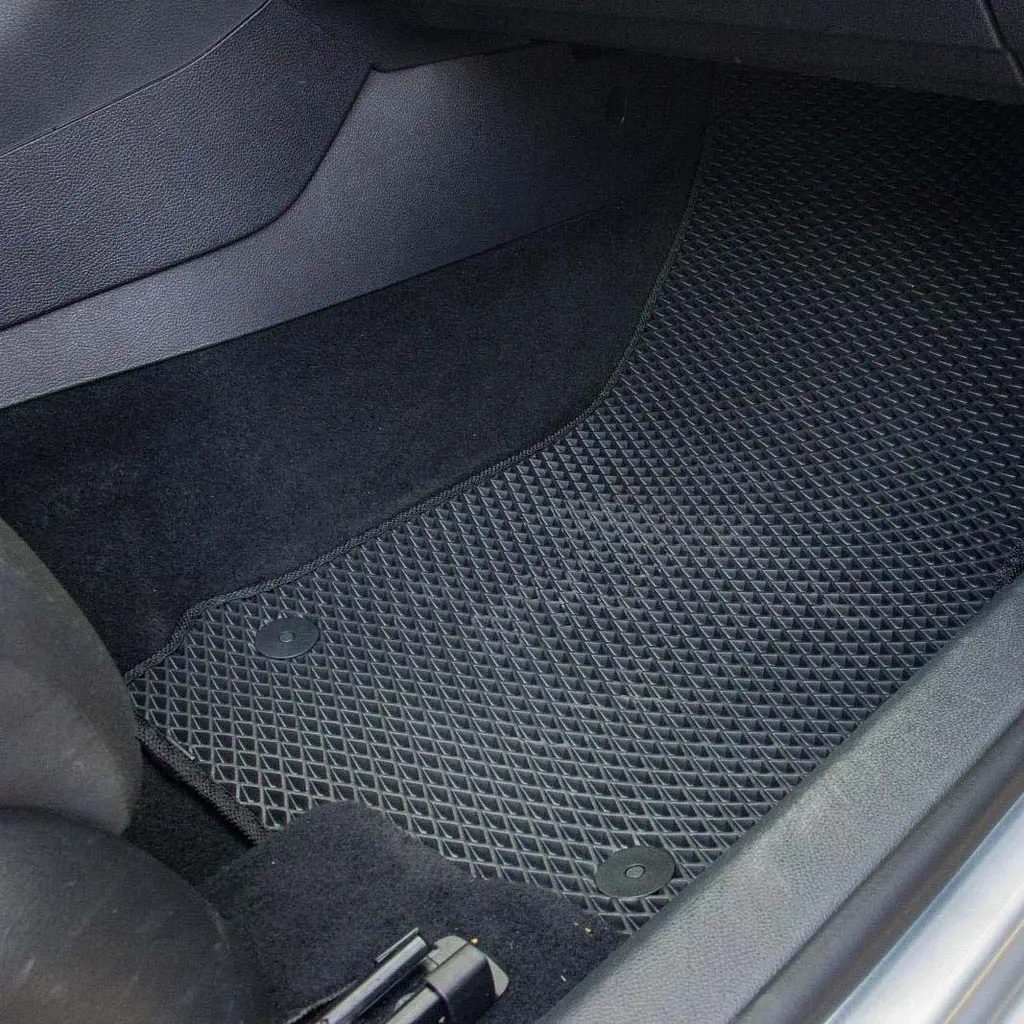 Килимки в салон EVA для Volkswagen Golf VI 2008-2012 з підп'ятником Коричневі 5 шт - фото 7