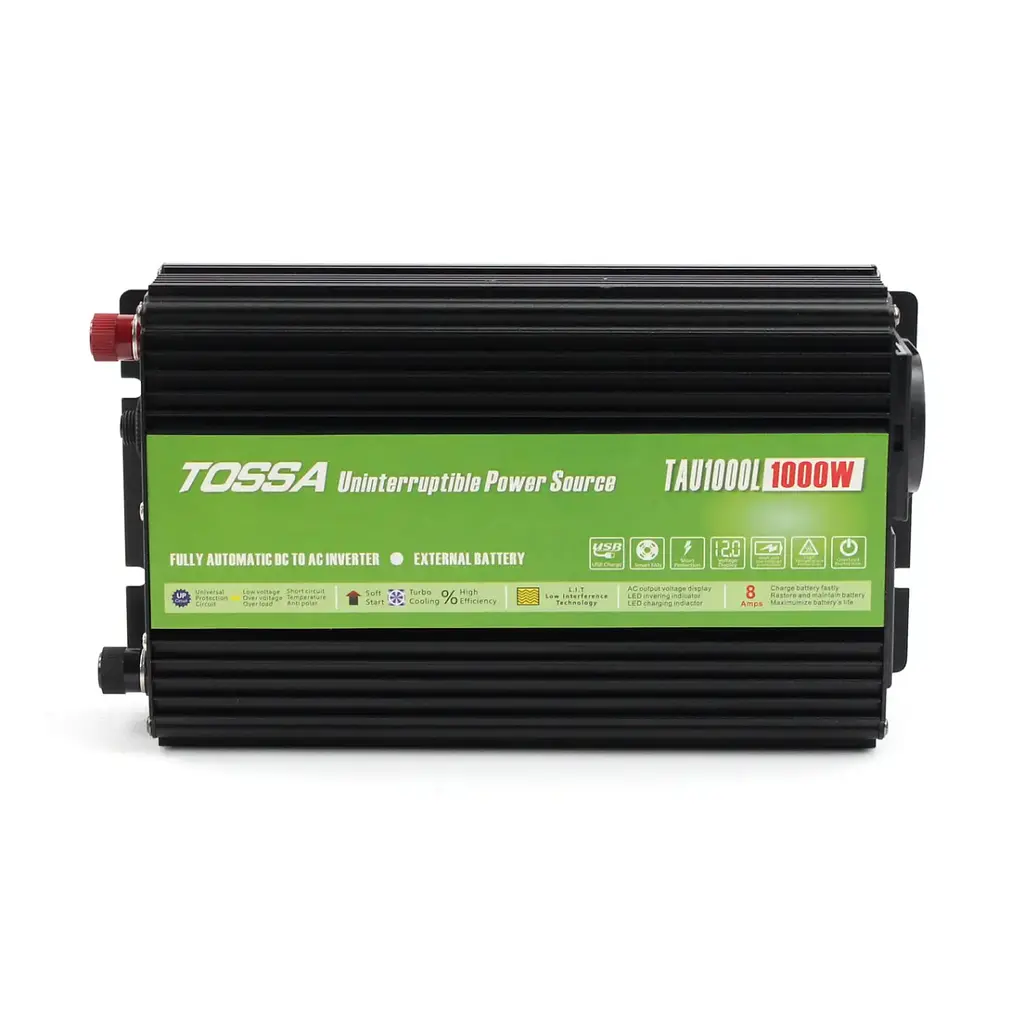 Перетворювач напруги (інвертор) Tossa 12V-220V/1000W Модифікований синус З функцією заряджання UPS (TAU1000L-1000W) - фото 3